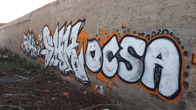 Chrome Stylewriting by Asco, Chr15 and Opys. This Graffiti is located in Leipzig, Germany and was created in 2020. This Graffiti can be described as Stylewriting and Street Bombing.