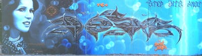 Light Blue and Grey Stylewriting by Dest Jones. This Graffiti is located in Weil am Rhein, Germany and was created in 2020. This Graffiti can be described as Stylewriting, Characters and Wall of Fame.