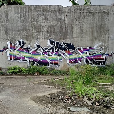 Colorful Stylewriting by Limer. This Graffiti is located in Saigon, Viet Nam and was created in 2021. This Graffiti can be described as Stylewriting and Abandoned.