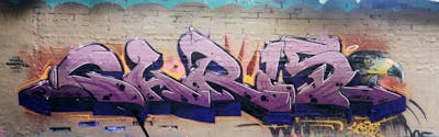 Coralle and Colorful Stylewriting by Chr15. This Graffiti is located in Leipzig, Germany and was created in 2022. This Graffiti can be described as Stylewriting, Wall of Fame and Characters.