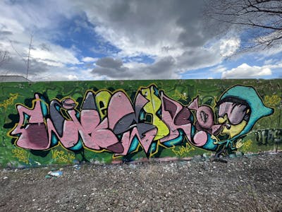 Colorful Stylewriting by Vysier64. This Graffiti is located in Hamburg, Germany and was created in 2023. This Graffiti can be described as Stylewriting and Characters.