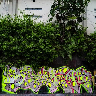 Chrome and Yellow and Colorful Stylewriting by 12k.Boy. This Graffiti is located in Bogor, Indonesia and was created in 2023. This Graffiti can be described as Stylewriting and Atmosphere.