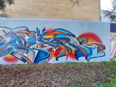 Colorful Stylewriting by TexR. This Graffiti is located in Perth, Australia and was created in 2022.