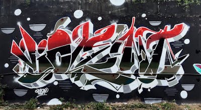 Colorful Stylewriting by Violent. This Graffiti is located in Kuala Lumpur, Malaysia and was created in 2018. This Graffiti can be described as Stylewriting and Wall of Fame.
