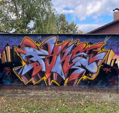 Light Blue and Brown and Colorful Stylewriting by Fiks and MicRoFiks. This Graffiti is located in Germany and was created in 2023.