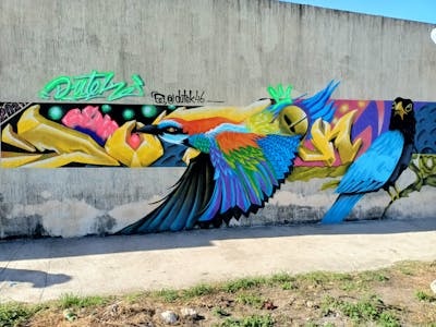 Colorful Stylewriting by Dutek pacheco. This Graffiti is located in playa del carmen quintana roo, Mexico and was created in 2022. This Graffiti can be described as Stylewriting and Characters.