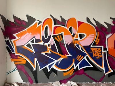 Colorful Stylewriting by Gioi*. This Graffiti is located in Saigon, Viet Nam and was created in 2022. This Graffiti can be described as Stylewriting and Abandoned.