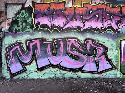 Colorful Stylewriting by Muser. This Graffiti is located in Leipzig, Germany and was created in 2024. This Graffiti can be described as Stylewriting and Abandoned.