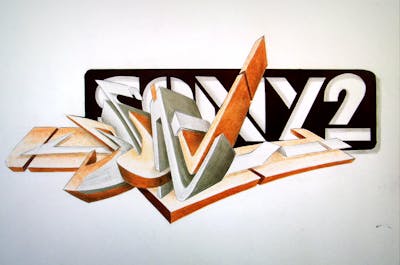 Grey and Orange Blackbook by Bilos. This Graffiti is located in Argentina and was created in 2013. This Graffiti can be described as Blackbook.