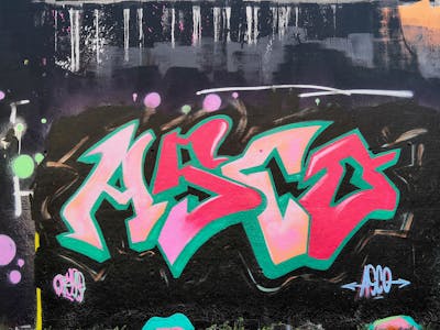 Colorful Stylewriting by Asco. This Graffiti is located in Hamburg, Germany and was created in 2021. This Graffiti can be described as Stylewriting and Wall of Fame.