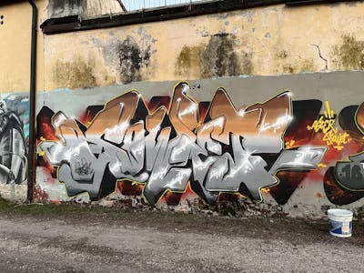 Grey and Colorful Stylewriting by Sowet. This Graffiti is located in Florence, Italy and was created in 2022. This Graffiti can be described as Stylewriting and Wall of Fame.
