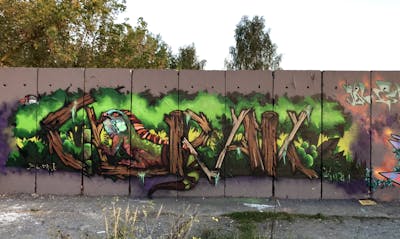 Brown and Light Green Stylewriting by Glurak. This Graffiti is located in Berlin, Germany and was created in 2022. This Graffiti can be described as Stylewriting, Characters and Abandoned.