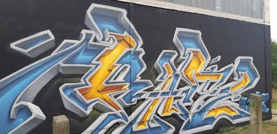 Colorful Stylewriting by Rate NLS. This Graffiti is located in Frankfurt, Germany and was created in 2021. This Graffiti can be described as Stylewriting and 3D.