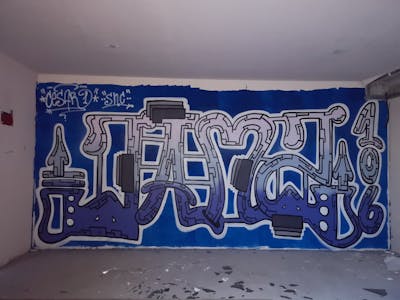 Light Blue Stylewriting by CesarOne.SNC. This Graffiti is located in Germany and was created in 2018. This Graffiti can be described as Stylewriting and Abandoned.