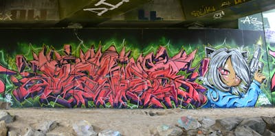 Colorful Stylewriting by DEVOS. This Graffiti is located in Australia and was created in 2022. This Graffiti can be described as Stylewriting, Characters and Abandoned.