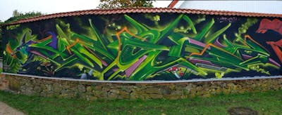 Green and Colorful and Light Green Stylewriting by angst. This Graffiti is located in Germany and was created in 2023. This Graffiti can be described as Stylewriting, 3D and Characters.