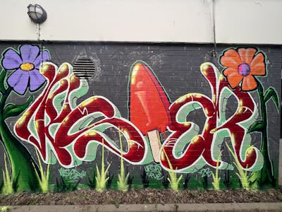 Red and Colorful Stylewriting by Vysier64. This Graffiti is located in Hamburg, Germany and was created in 2023. This Graffiti can be described as Stylewriting and Characters.