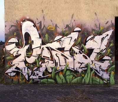 Chrome and Green and Black Stylewriting by Posa. This Graffiti is located in Delitzsch, Germany and was created in 2020. This Graffiti can be described as Stylewriting and Abandoned.