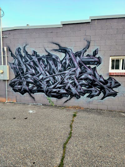 Grey and Black Stylewriting by Kuhr. This Graffiti is located in United States and was created in 2023.