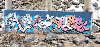 Colorful Stylewriting by Aneml trek. This Graffiti is located in United States and was created in 2014. This Graffiti can be described as Stylewriting and Abandoned.
