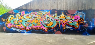 Colorful Stylewriting by Sader. This Graffiti is located in Luxembourg and was created in 2023.