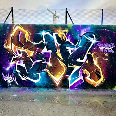 Colorful and Black Stylewriting by Pencil. This Graffiti is located in Stockholm, Sweden and was created in 2022. This Graffiti can be described as Stylewriting and Wall of Fame.