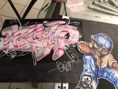 Colorful Blackbook by XQIZIT. This Graffiti is located in Jamaica Queens NY, United States Minor Outlying Islands and was created in 2021.