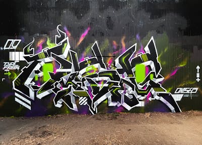 Black and Colorful Stylewriting by omseg. This Graffiti is located in Freiburg, Germany and was created in 2022.