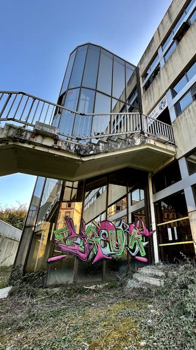 Colorful Stylewriting by Truk. This Graffiti is located in France and was created in 2022. This Graffiti can be described as Stylewriting and Abandoned.