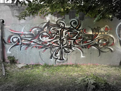 Black and Grey Stylewriting by CETYS.AGF. This Graffiti is located in Nitra, Slovakia and was created in 2022.