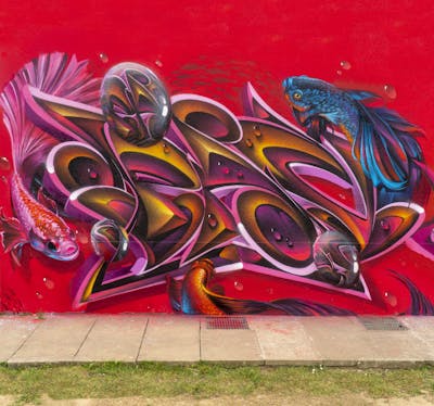Colorful and Red Stylewriting by Paconer. This Graffiti is located in Bergamo, Italy and was created in 2022. This Graffiti can be described as Stylewriting and Characters.