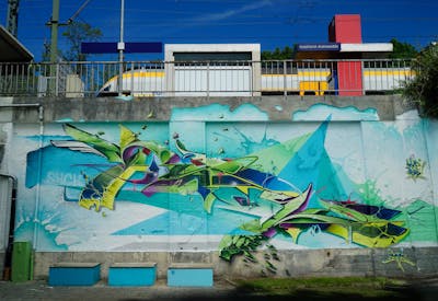 Colorful Stylewriting by Syck. This Graffiti is located in Gütersloh, Germany and was created in 2022.