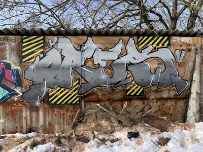 Grey Stylewriting by ORES24. This Graffiti is located in Wernigerode, Germany and was created in 2021. This Graffiti can be described as Stylewriting and Abandoned.