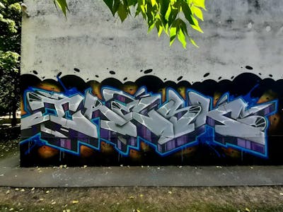 Grey and Colorful Stylewriting by Tresk. This Graffiti is located in Serbia and was created in 2023.