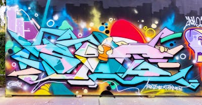 Colorful Stylewriting by Spot 189. This Graffiti is located in Potsdam, Germany and was created in 2022. This Graffiti can be described as Stylewriting, Wall of Fame and Characters.