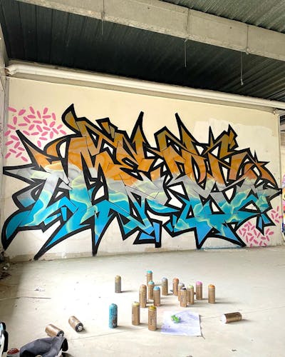 Colorful Stylewriting by _mekes_. This Graffiti is located in France and was created in 2022. This Graffiti can be described as Stylewriting and Commission.
