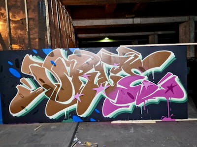 Brown and Colorful Stylewriting by Urge. This Graffiti is located in Essex, United Kingdom and was created in 2024.