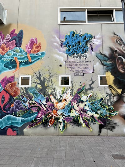 Colorful Stylewriting by Sowet. This Graffiti is located in Granada, Italy and was created in 2023. This Graffiti can be described as Stylewriting and Characters.