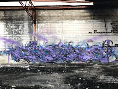 Violet Stylewriting by Asoter. This Graffiti is located in Los Ángeles, United States and was created in 2021. This Graffiti can be described as Stylewriting and Abandoned.