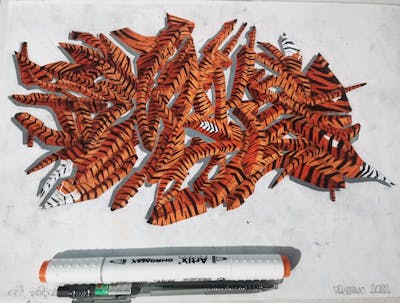 Black and Orange and White Blackbook by Smoke091. This Graffiti is located in Palermo, Italy and was created in 2022. This Graffiti can be described as Blackbook.
