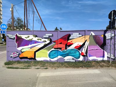 Colorful Stylewriting by 7AM. This Graffiti is located in Novi Sad, Serbia and was created in 2023.