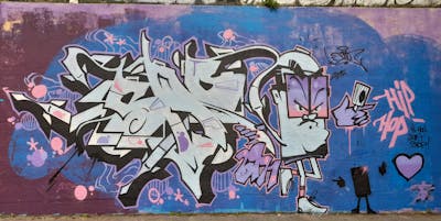 Colorful and White Stylewriting by SAO2971. This Graffiti is located in St helier, United Kingdom and was created in 2024. This Graffiti can be described as Stylewriting and Characters.