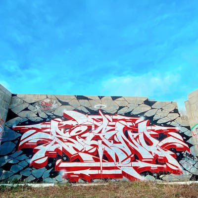 Chrome and Red Stylewriting by Signo. This Graffiti is located in France and was created in 2023.