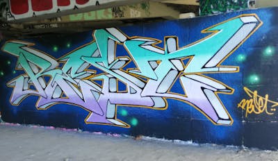 Colorful Stylewriting by Reset. This Graffiti is located in Hannover, Germany and was created in 2022. This Graffiti can be described as Stylewriting and Wall of Fame.