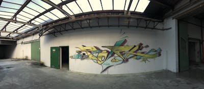 Colorful Stylewriting by Syck, ABS, KKP and Los Capitanos. This Graffiti is located in Germany and was created in 2019. This Graffiti can be described as Stylewriting and Abandoned.