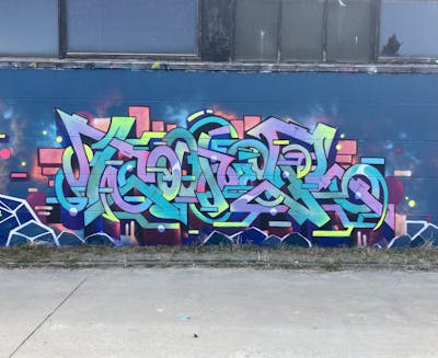 Colorful Stylewriting by Toner2 and OTZ Crew. This Graffiti is located in Brussels, Belgium and was created in 2023.