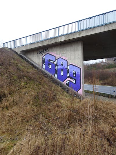 Violet Stylewriting by 689 and 689ers. This Graffiti is located in Dresden, Germany and was created in 2022. This Graffiti can be described as Stylewriting and Street Bombing.