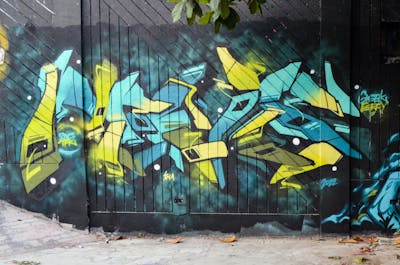 Cyan and Yellow Stylewriting by Nevs. This Graffiti is located in Philippines and was created in 2022.