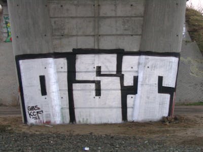 Chrome Stylewriting by urine and OST. This Graffiti is located in Bitterfeld, Germany and was created in 2008. This Graffiti can be described as Stylewriting and Street Bombing.