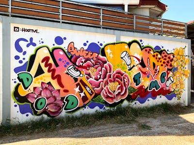 Colorful Stylewriting by Hootive. This Graffiti is located in Thailand and was created in 2023.